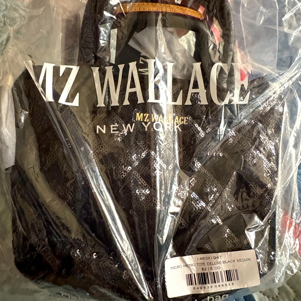 NWT Authentic MZ Wallace Micro Metro Sequin Tote